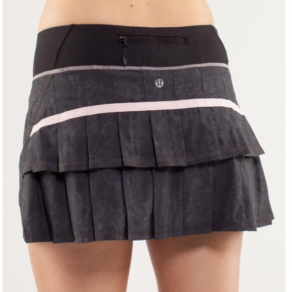 Lululemon Run: Pace Setter Skirt Black / Blush Quartz - Picture 8 of 8